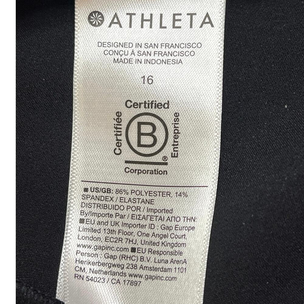 Athleta Endless High Rise Pants Size 16 Textured Stretch Tapered Leg Work Travel - Picture 4 of 13